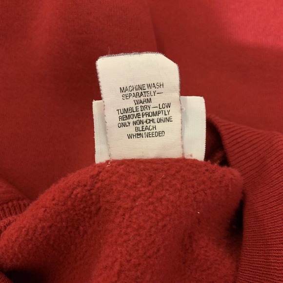 Vintage 90s Hard Rock Cafe Los Angeles LA Red Sweatshirt Large Sturdy Sweats B22 - Picture 9 of 9